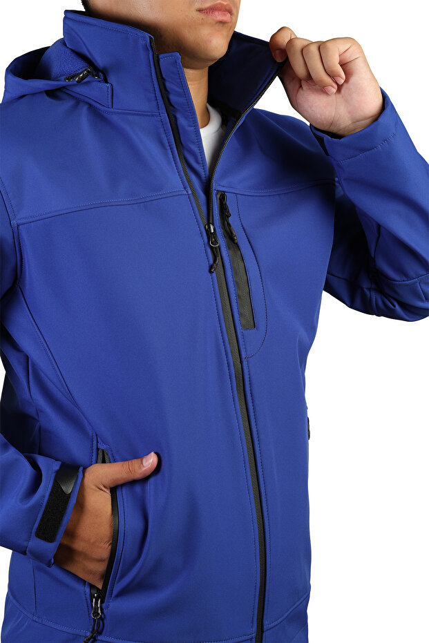 Kapüşonlu Shoftshell Mont - 1