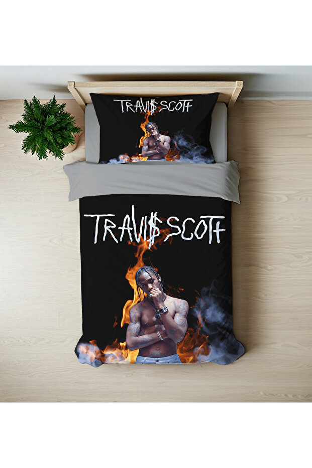 Gift Duvet Cover Travisscott 3D Printed Single Duvet Cover Set