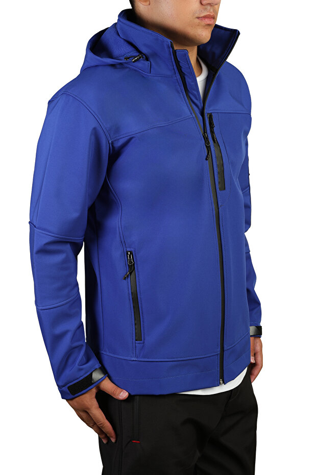 Kapüşonlu Shoftshell Mont - 2