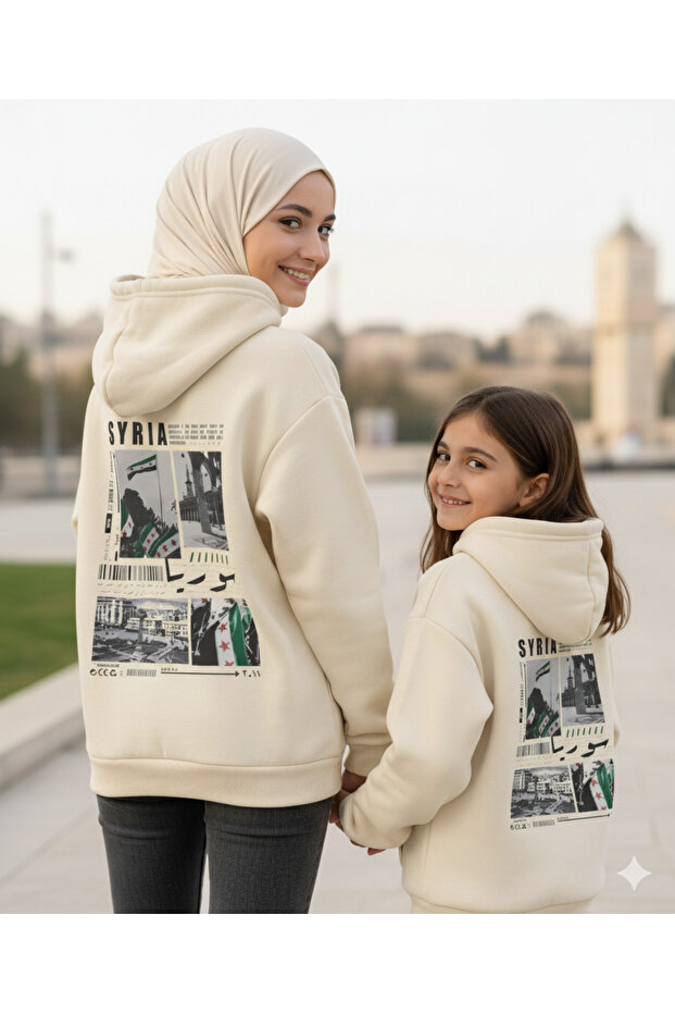 Syrian Printed Unisex Oversize Sweatshirt Hoodie