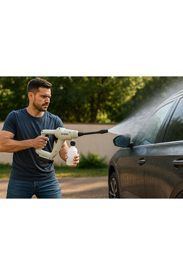 HX4000 Araç Yıkama Seti | Güçlü Pompa | Temizlik Seti | Yüksek Basınçlı - 4