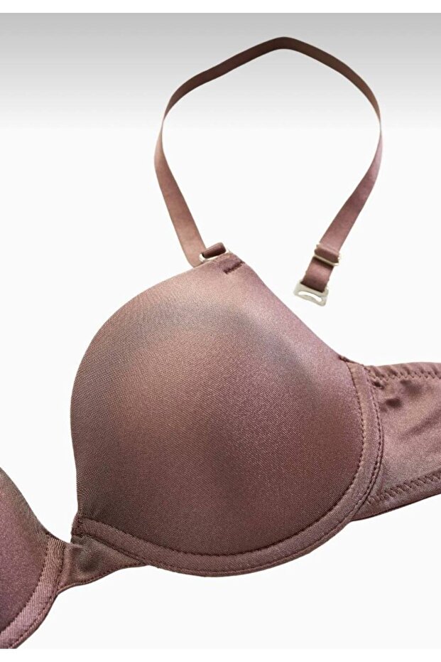 Bronze Brown Micro Basic Sponge Non-Supported Bra - 4