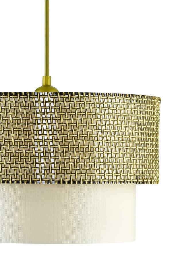 Eskitme Hasır Tekli Pasta Sarkıt Avize - 3