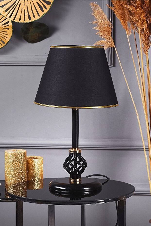 Sofia Abajur Siyah Masa Lambası - 1