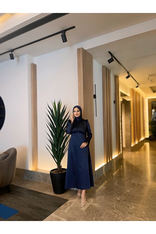 Sare Abiye Lacivert - 4