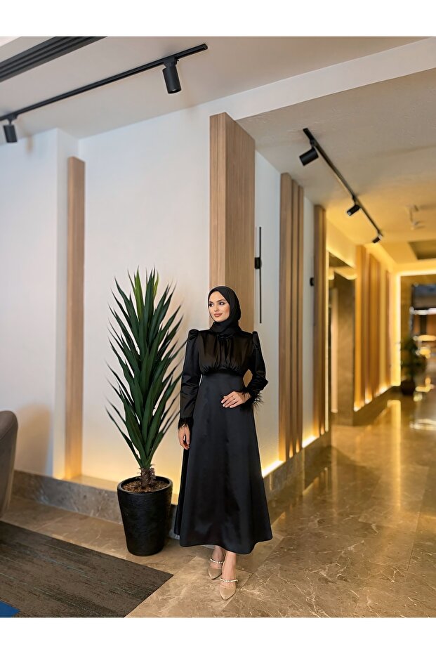 Rochie de seara neagra Sare - 5