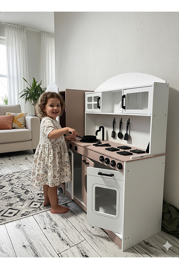 özka boyalı mutfak ve buzdobı tencere,tava seti ve  14 adet servis seti hediyeli - 1