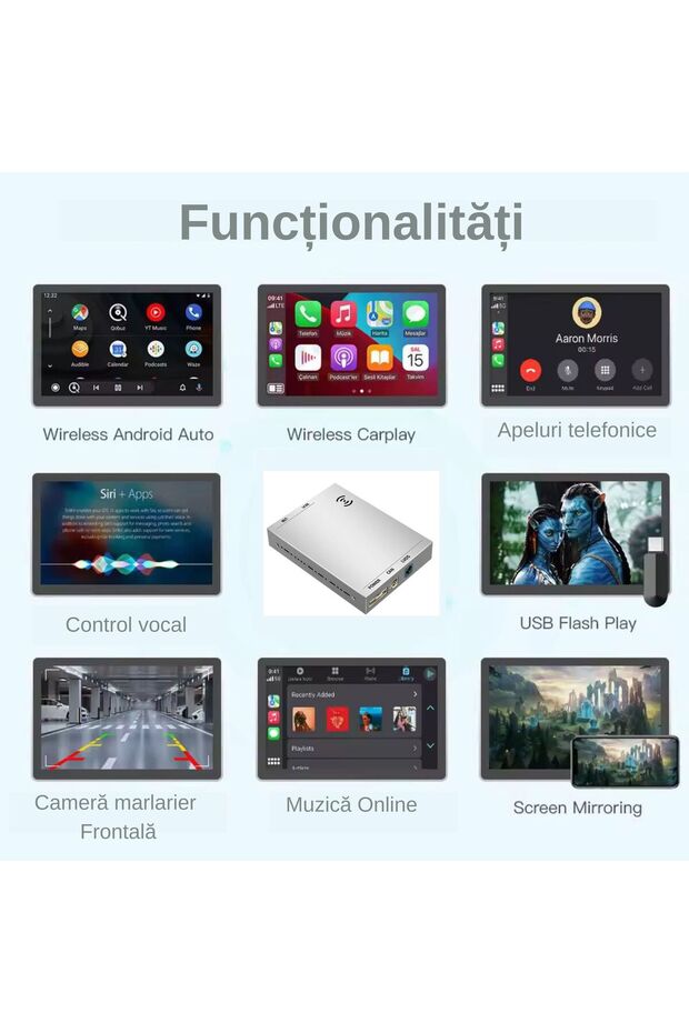 Wireless CarPlay and Android Auto Module Compatible with VW, Skoda Plug & Play, , MIB / MIB 2 - 5
