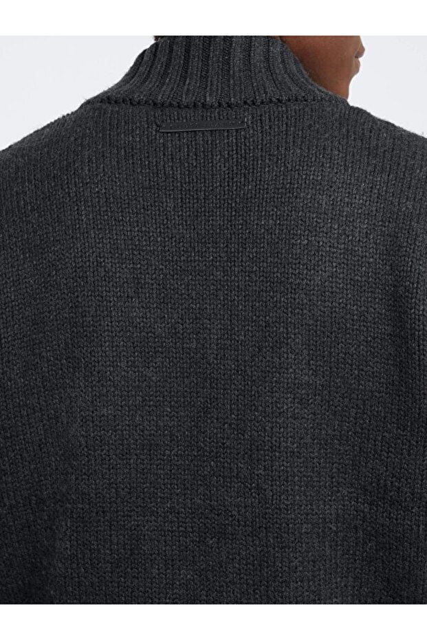 Jeans Erkek Yün Karışımlı Triko - 6