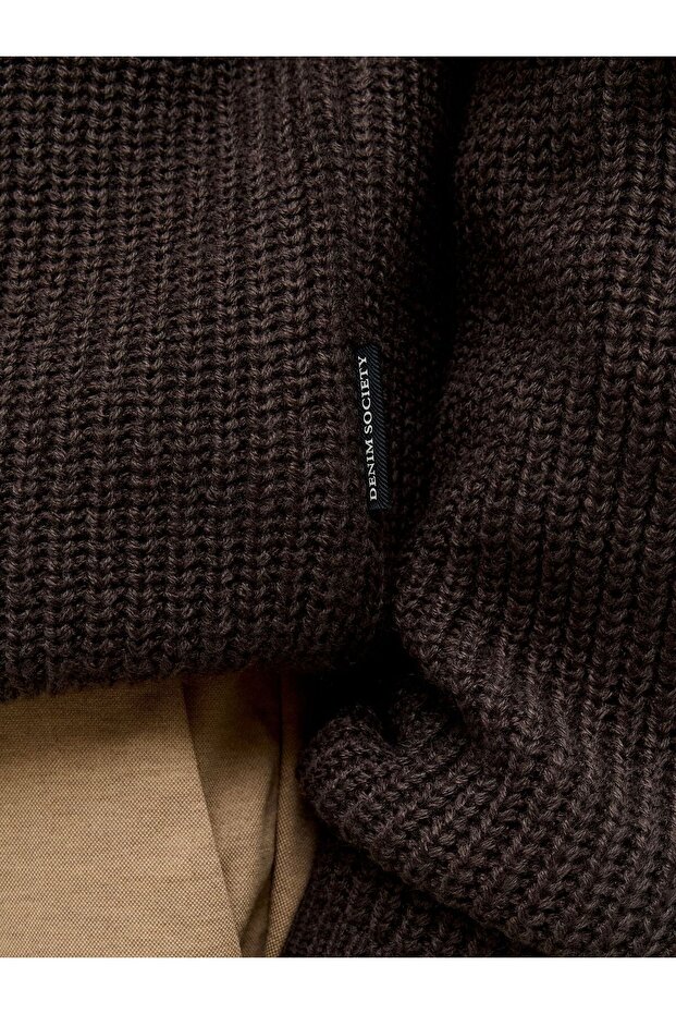 Strickpullover Einfarbig Strickpullover - 5