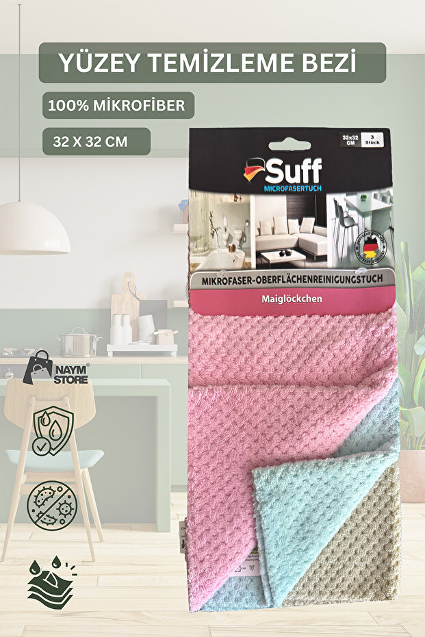 Premium Mutfak Bezi 3lü Mikrofiber - 1