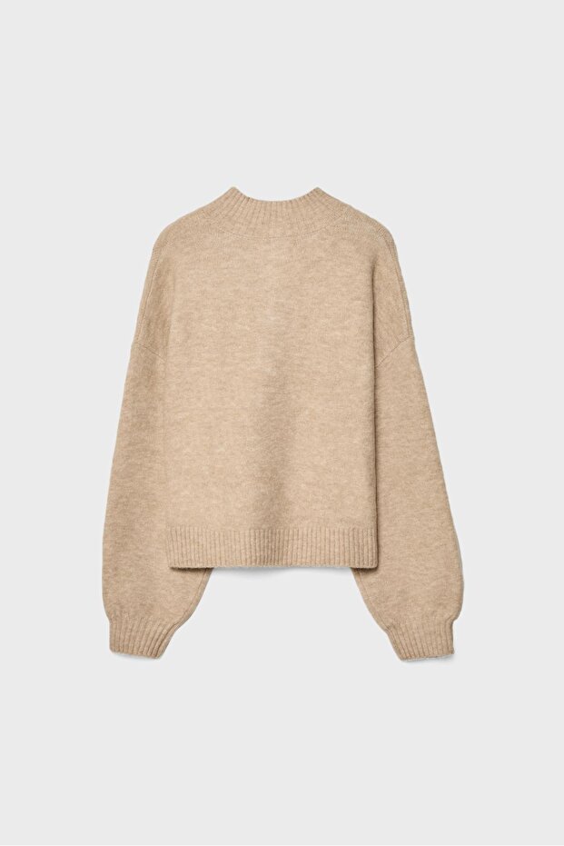 Fermuarlı triko kazak - 7