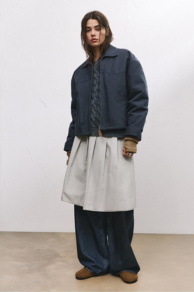 Mavi dikişli ceket - 1