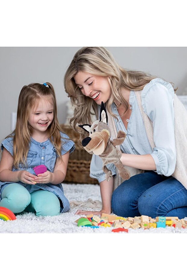 Hand puppet - Wolf with open mouth - 2