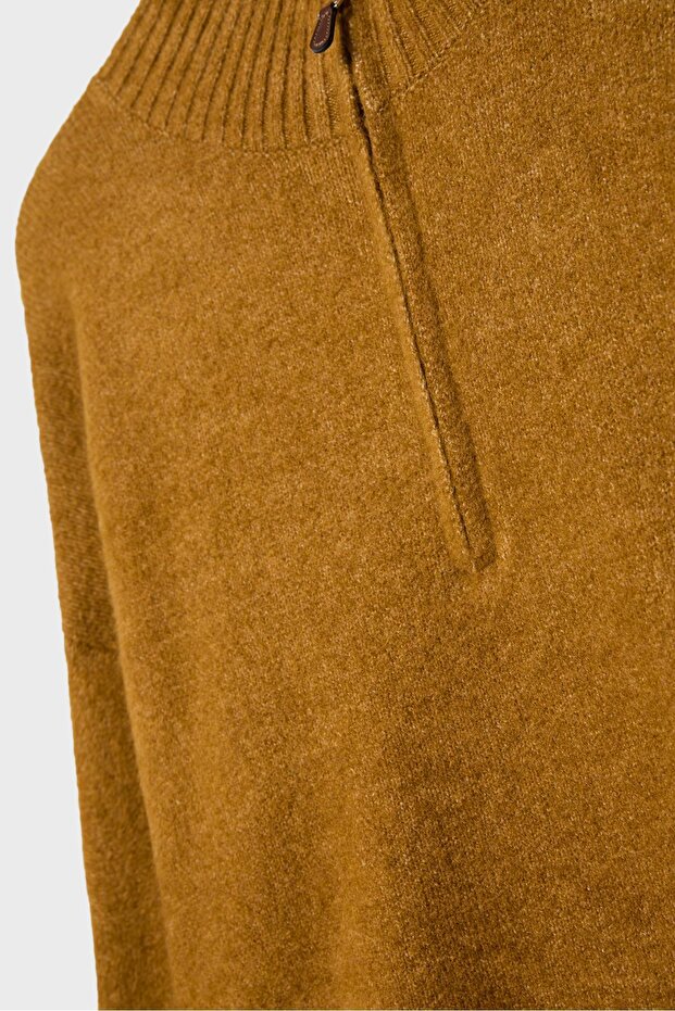 Fermuarlı triko kazak - 8