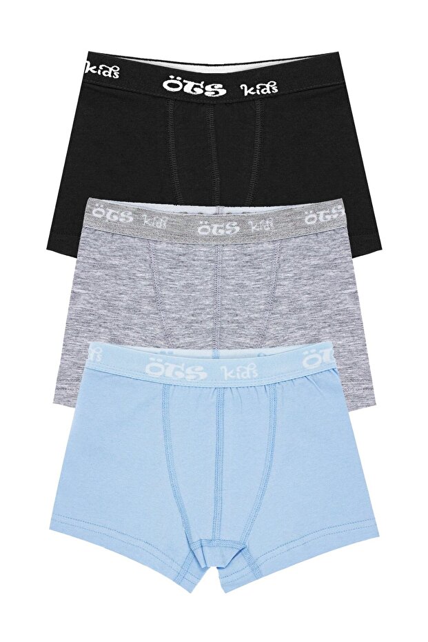 بوكسر للأولاد 3 قطع (96% قطن - 4% إيلاستين) - 1