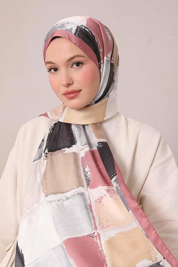 شال تويل بنمط سمك السلمون - 3