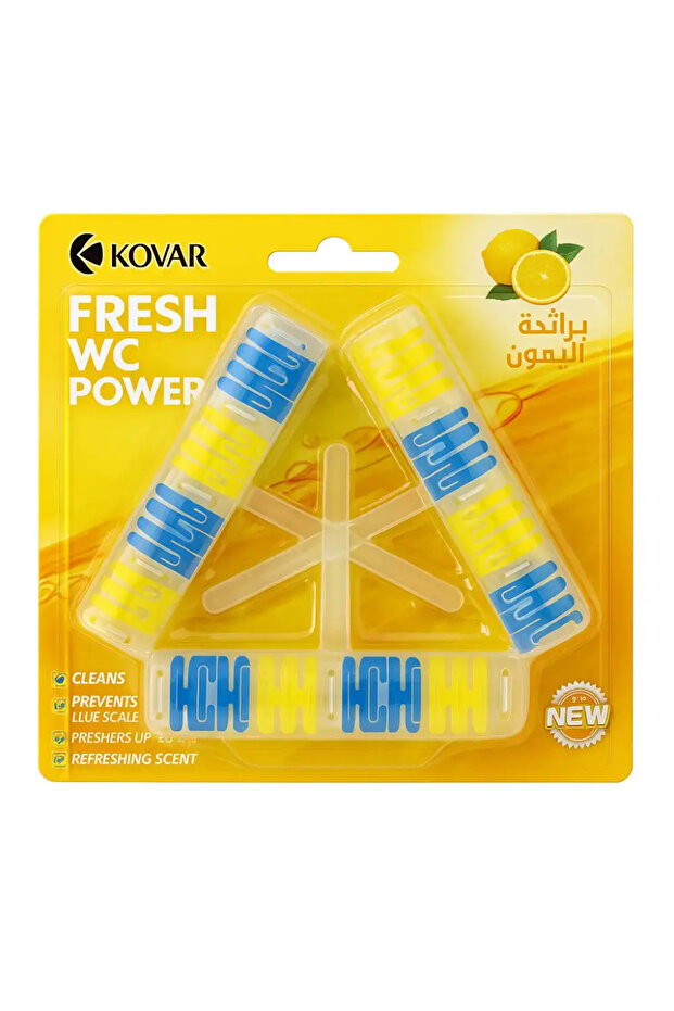 Toilet Rim Block Cleaner In Round Shape With Refreshing Scent Of Lemon