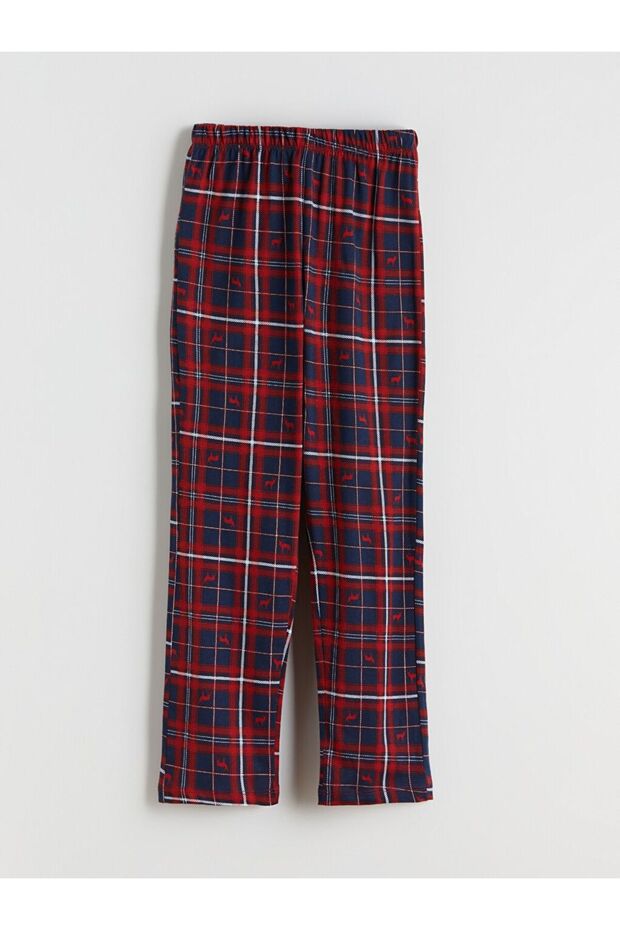 Bisiklet Yaka Erkek Çocuk Pijama Takımı - 5