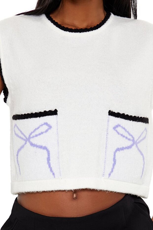 Fiyonk Desenli Süveter - 3