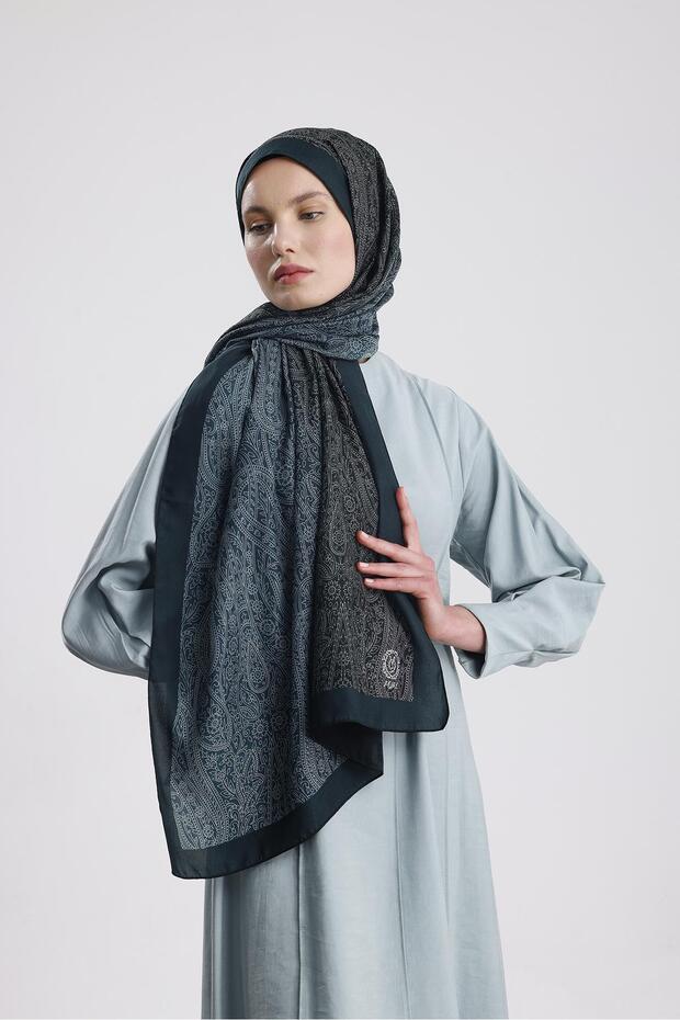 YEŞİL RETRO PREMIUM ŞAL - 2