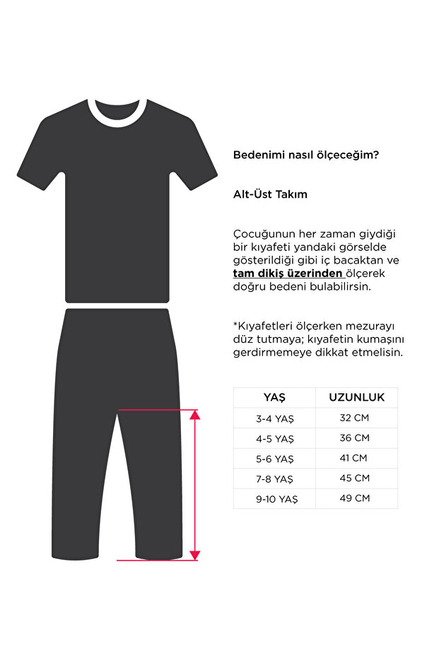 Bisiklet Yaka Erkek Çocuk Eşofman Takımı - 16004 - 2