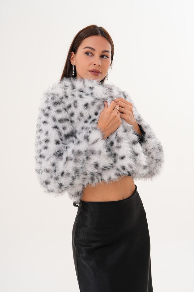 Jachetă cu pene Crop Boy basic - 5