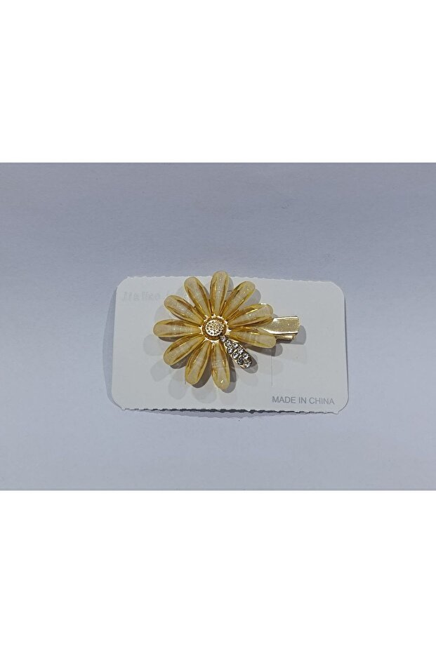 Stone Sunflower Model Women's Elegant Buckle 1 Piece