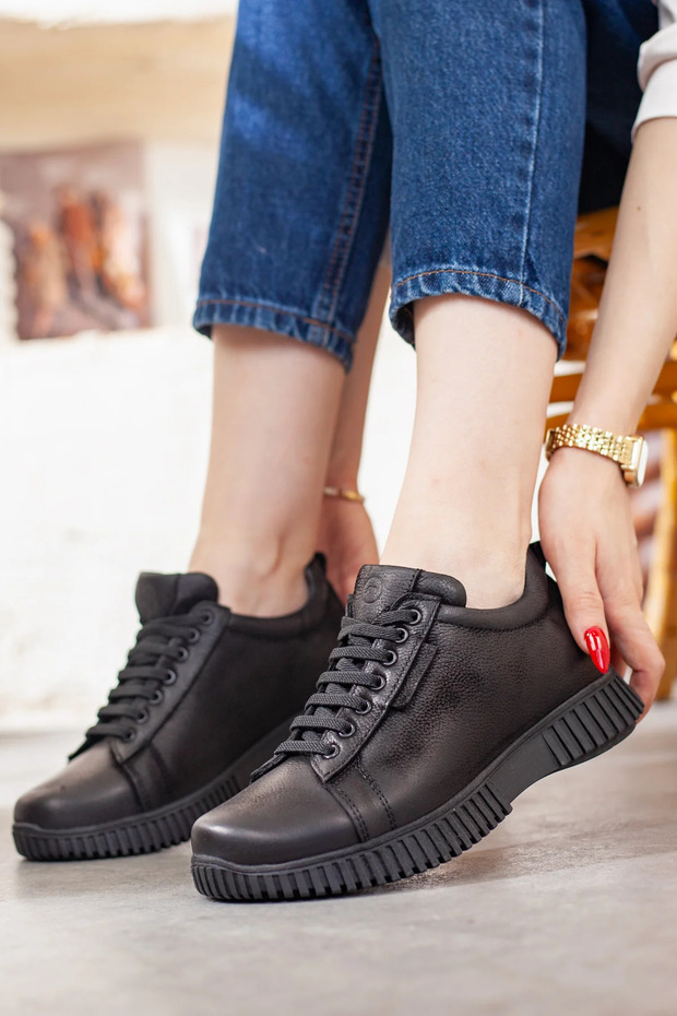 Mammamia Women's Genuine Leather Extra Comfortable Casual Shoes