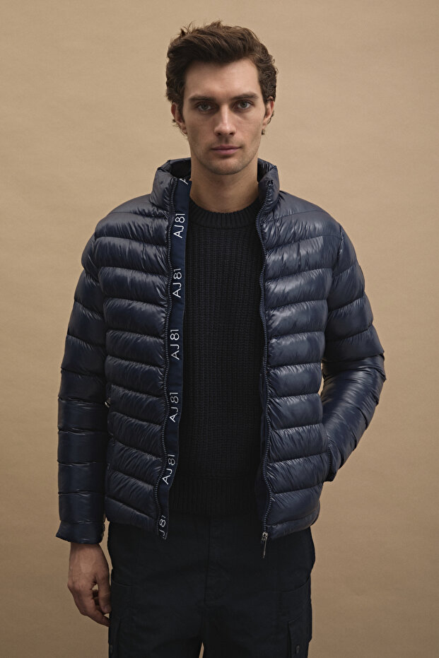 Erkek Basic Şişme Mont Lacivert - 5