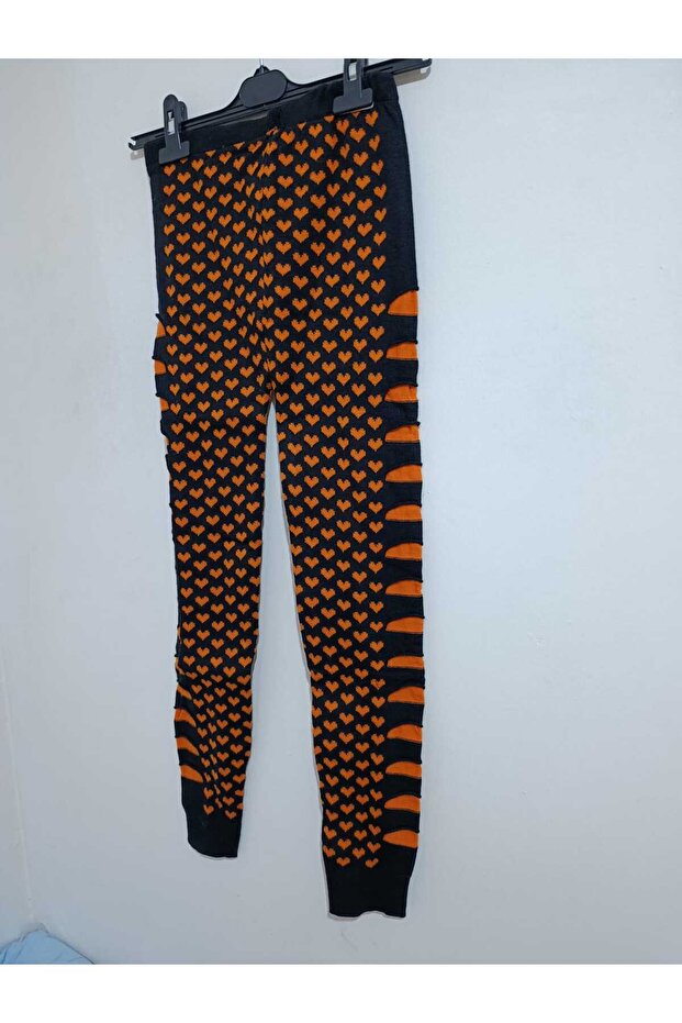 Kışlık, Esnek, Triko Örme Tayt - 6