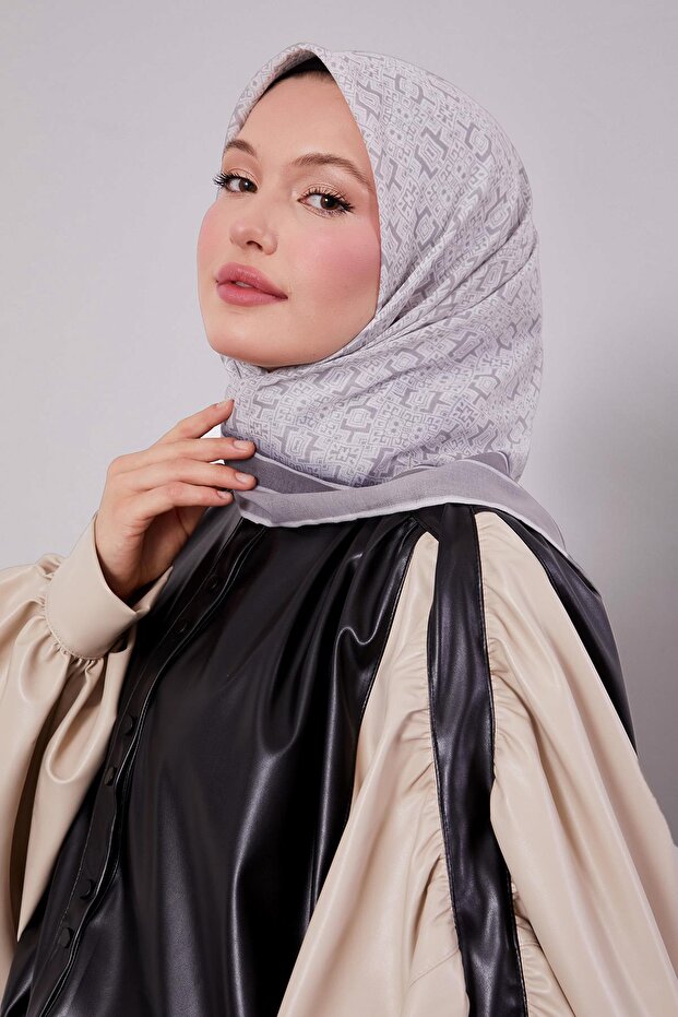 Mink Puzzle Pattern Soft Scarf - 2