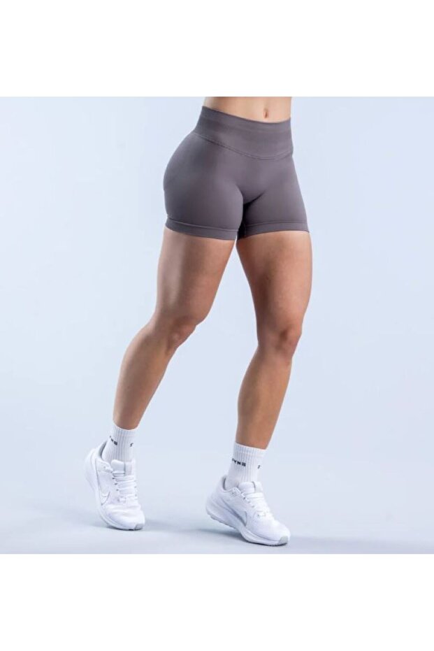 KADIN YÜKSEL BEL KISA ŞORT - 4