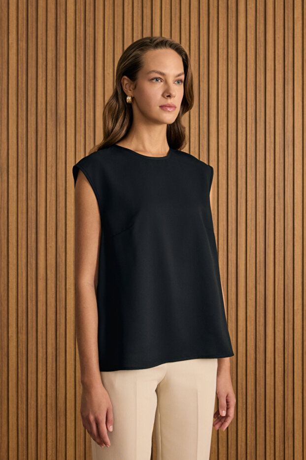 Dokuma Kolsuz Bluz - 2