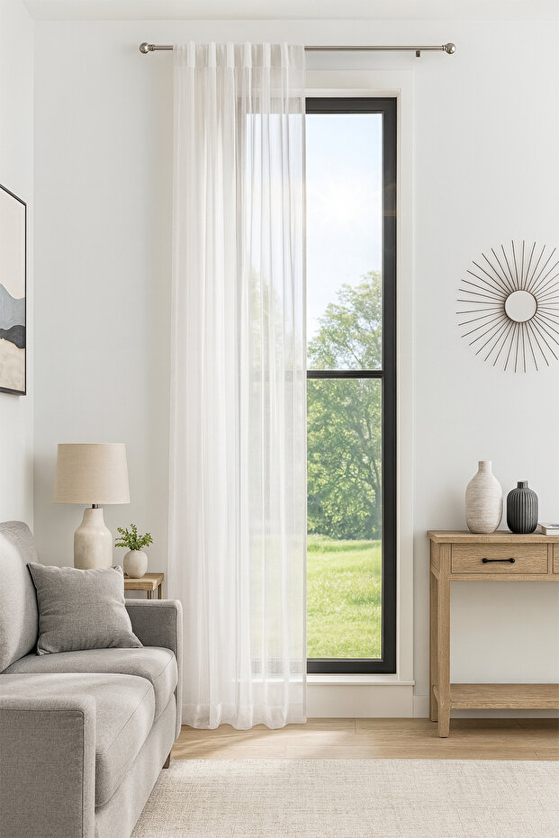 Luna Tulle Curtain Off-White 140X250