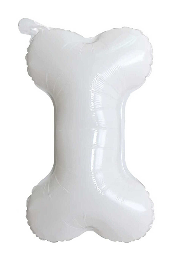 Bone Foil Balloon White 64 cm