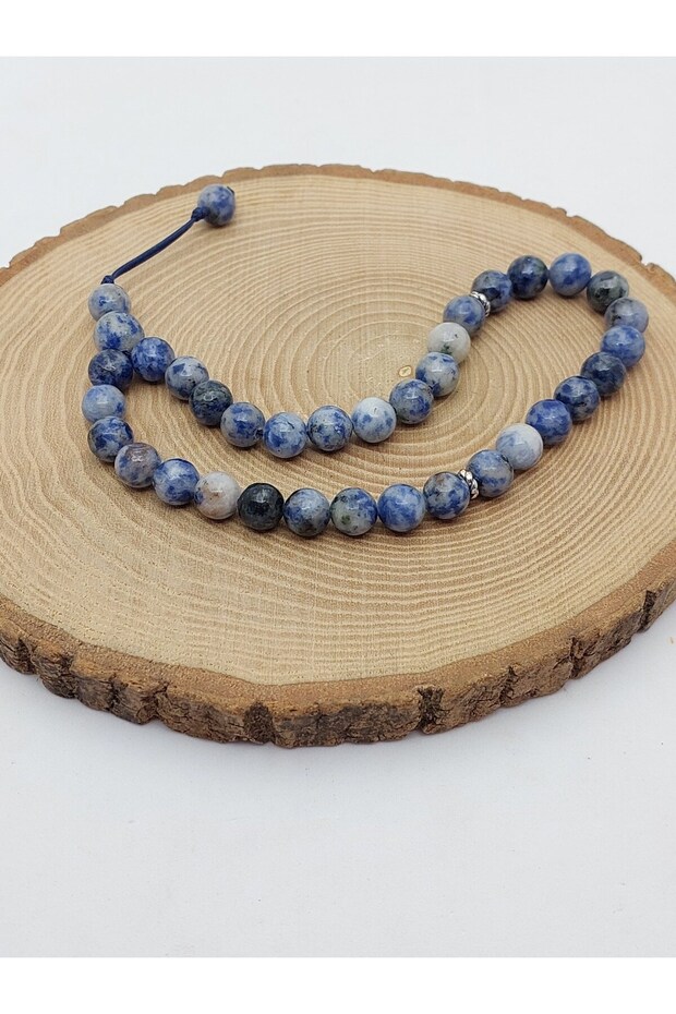 Sodalite Stone 33-Piece Special Design Prayer Beads 8mm (1914)