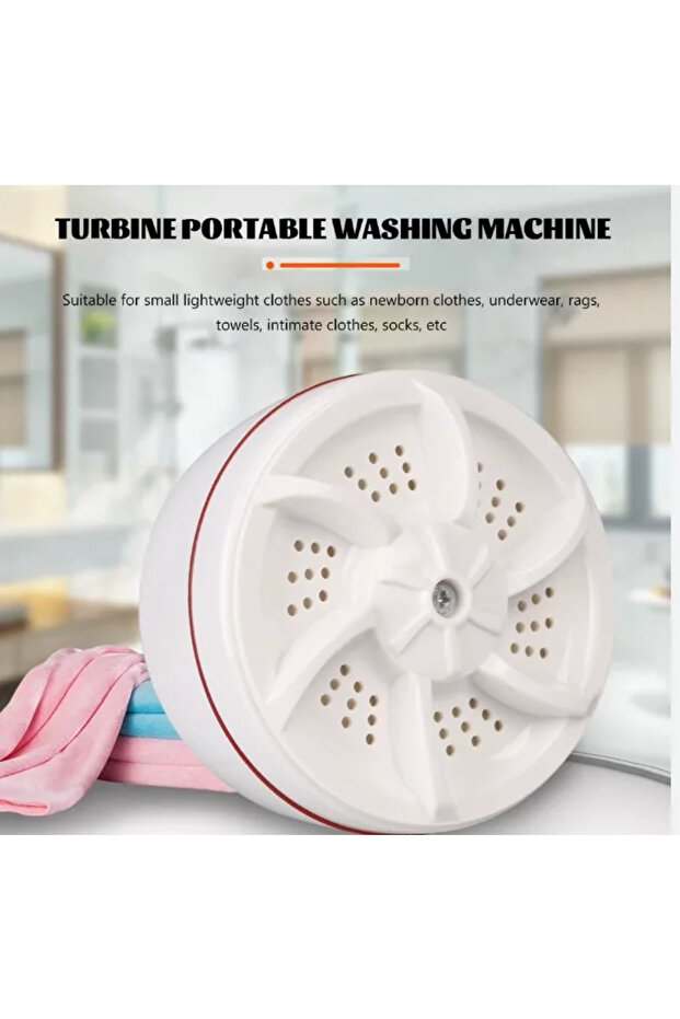 Mini Portatif Çamaşır Makinesi Taşınabilir (5282) - 5