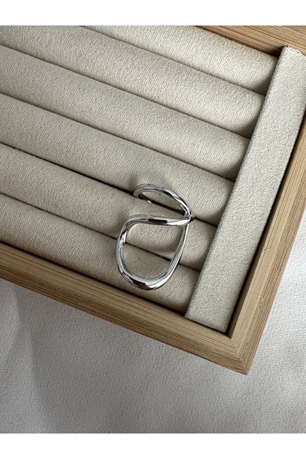 خاتم بالون فضي اللون - 1