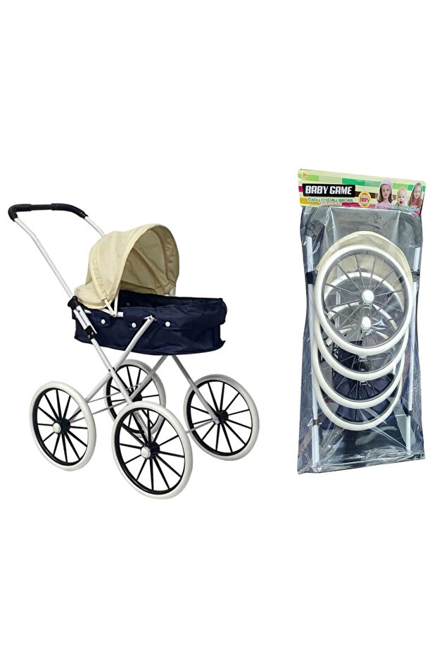 Doll Stroller with Big Wheels - 2