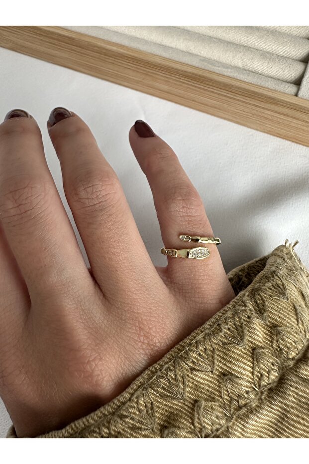 خاتم ذهبي على شكل ثعبان - 4