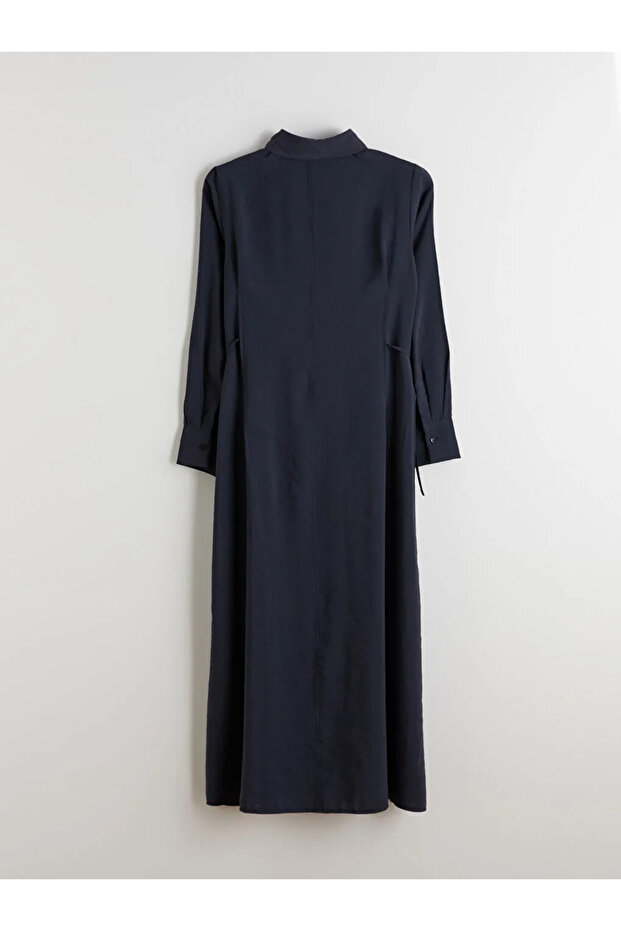 LCW Modest Antrasit Modal Karışımlı Gömlek Elbise - 3