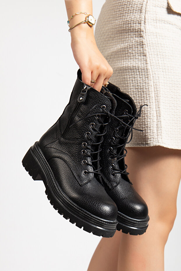 Genuine Leather Women's Winter Boots, Sizes 33-34-35 to 41-42-43