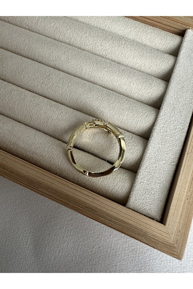 Gold Stone Bone Ring - 2