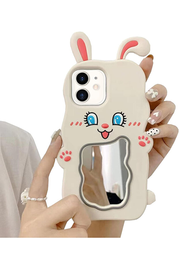 Stylish Design Phone Case with Mirror and Stand Features Compatible with iPhone 13 / 14 and 15 - 4