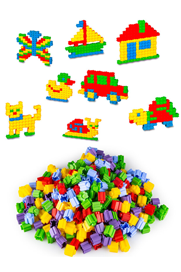 Snap-Tight Tic-Tac Puzzle Blocks 150 Pieces Storage Container Included - 1