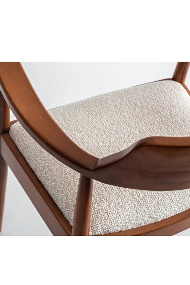 Ahşap Kollu Modern Sandalye - 4