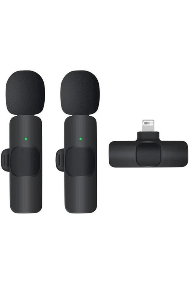 K9 Wireless Lavalier Microphone Lightning 2 Mini Microphone Youtube Tik Tok 2 Pieces
