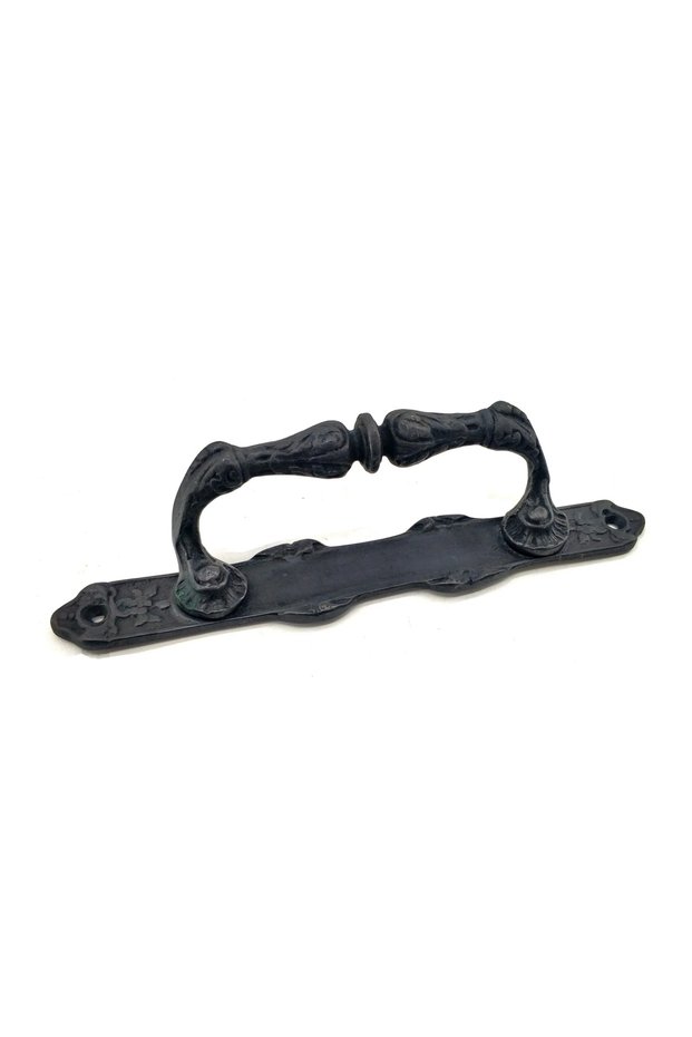 Antique Style Decorative Brass Narrow Side Pull Door Handle - 225X37 Mm, Oxide
