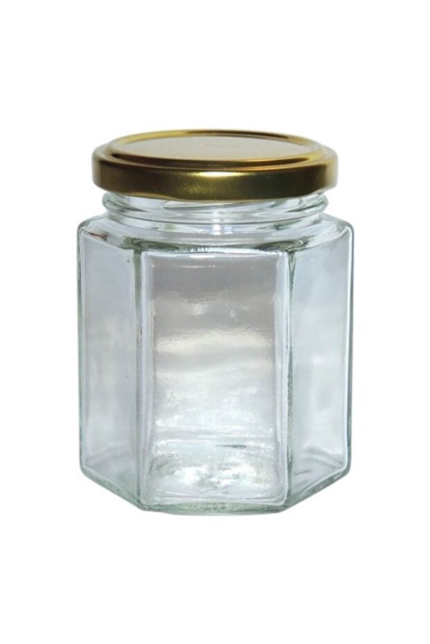 Jar with Hexagonal Lid 280ML Set of 20 - 2